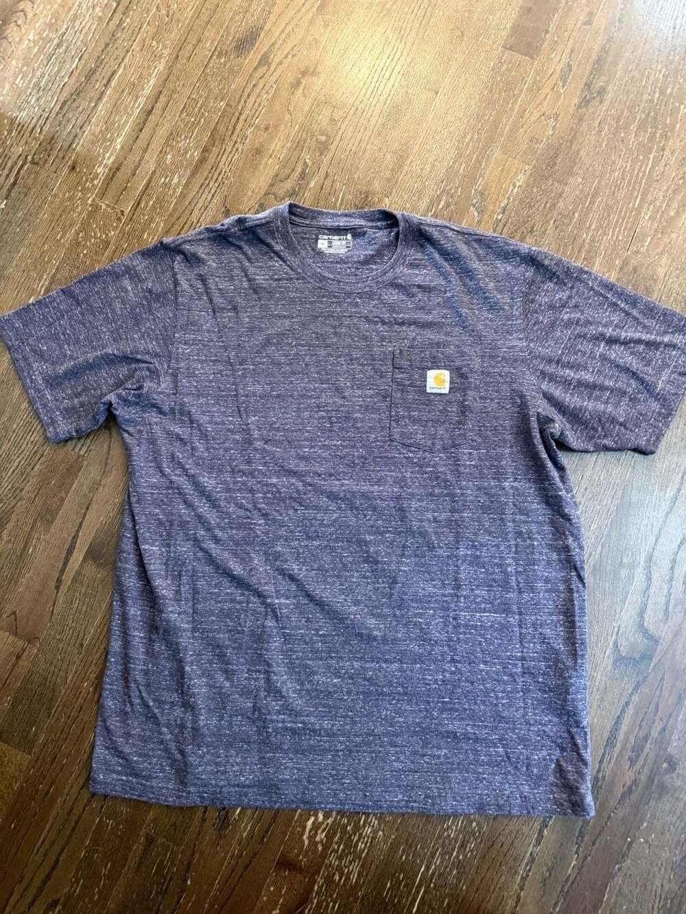 Carhartt K87 Loose Fit Heavyweight  Pocket T-Shirt - V34 Purple Snow Heather